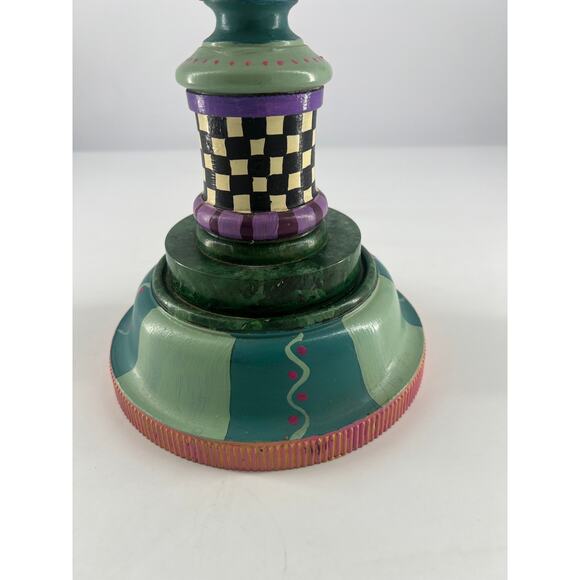 Mackenzie Childs Inspired Vintage Ashtray Rare Collectible Colorful 90s Retro - Picture 11 of 12